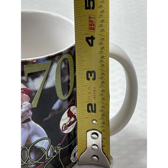 VTG. 1998 St. Louis Cardinals Mark McGuire 70 Home Runs Coffee Mug Mlb - Picture 7 of 12